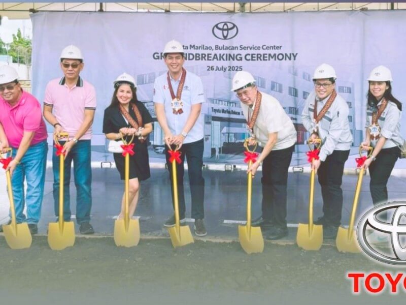 Barangay Captain of Abangan Norte, Marilao, Bulacan, Joedan Visto; Special Assistant to the Mayor, Ronnie Mendoza; Municipal Vice Mayor of Marilao, Bulacan, Ariel Aye Amador; Municipal Mayor of Marilao, Bulacan, Jemina Sy;  president of Toyota Marilao, Don Juan Miguel Oben; chair of Toyota Marilao, Reginaldo Oben; TMP first vice president for customer service operations, Bernardino Arevalo; TMP first vice president for vehicle sales operations, Elijah Marcial; and TMP VP for service network management of customer service operations, Yuya Nagata./Contributed photo