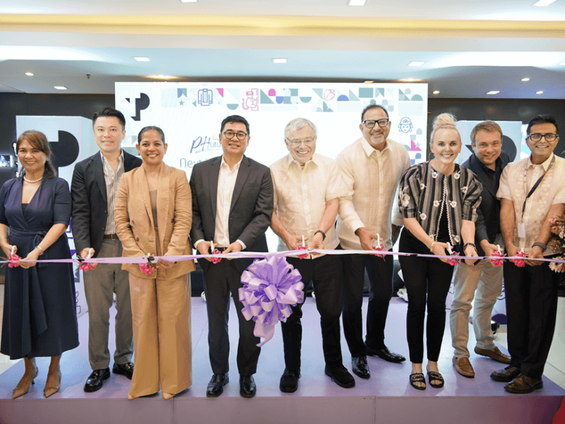 TP global executives, along with government and private sector partners led the new headquarters opening for TP in the Philippines in McKinley West. From left:  Megaworld president & CEO Lourdes Gutierrez-Alfonso, Alliance Global Group president and CEO  Kevin Tan, Taguig Councilor Joy Panga Cruz, Taguig City Congressman Jorge Bocobo, TP Global CEO Daniel Julien, TP Philippines CEO Rahul Jolly, TP CEO  for the Americas Miranda Collard, CCI France Philippines managing director Kevin Charuel, and CEO  of TP.AI and COO for India, PH and ANZ Anish Mukker. | Contributed phot (Click to view full image)