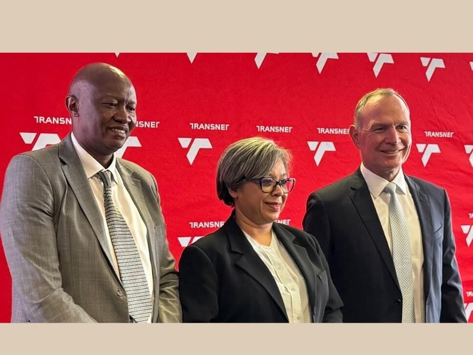 The 25-year partnership agreement for DCT Pier 2 was signed by Transnet Port Terminals chief executive Jabu Mdaki (left), Transnet Group chief executive Michelle Phillips, and ICTSI vice president and regional head for Europe, Middle East and Africa, Hans-Ole Madsen. | Contributed photo