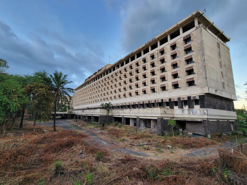 The Philippine Village Hotel — built in 1974 and having ceased operations in 2001 — has been described by Transportation Sec. Jaime Bautista as "an eyesore", and will be demolished as soon as the government obtains the necessary permits, he said./Adobe Stock photo
