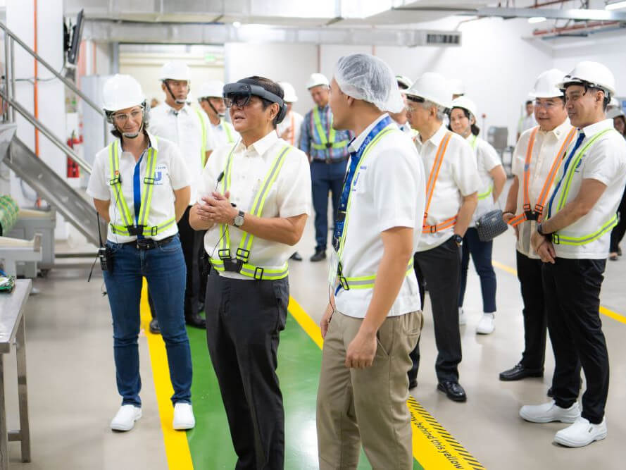 President Ferdinand Marcos Jr. at the inauguration of the Beauty & Wellbeing and Personal Care factory in General Trias, Cavite/ Contributed photo