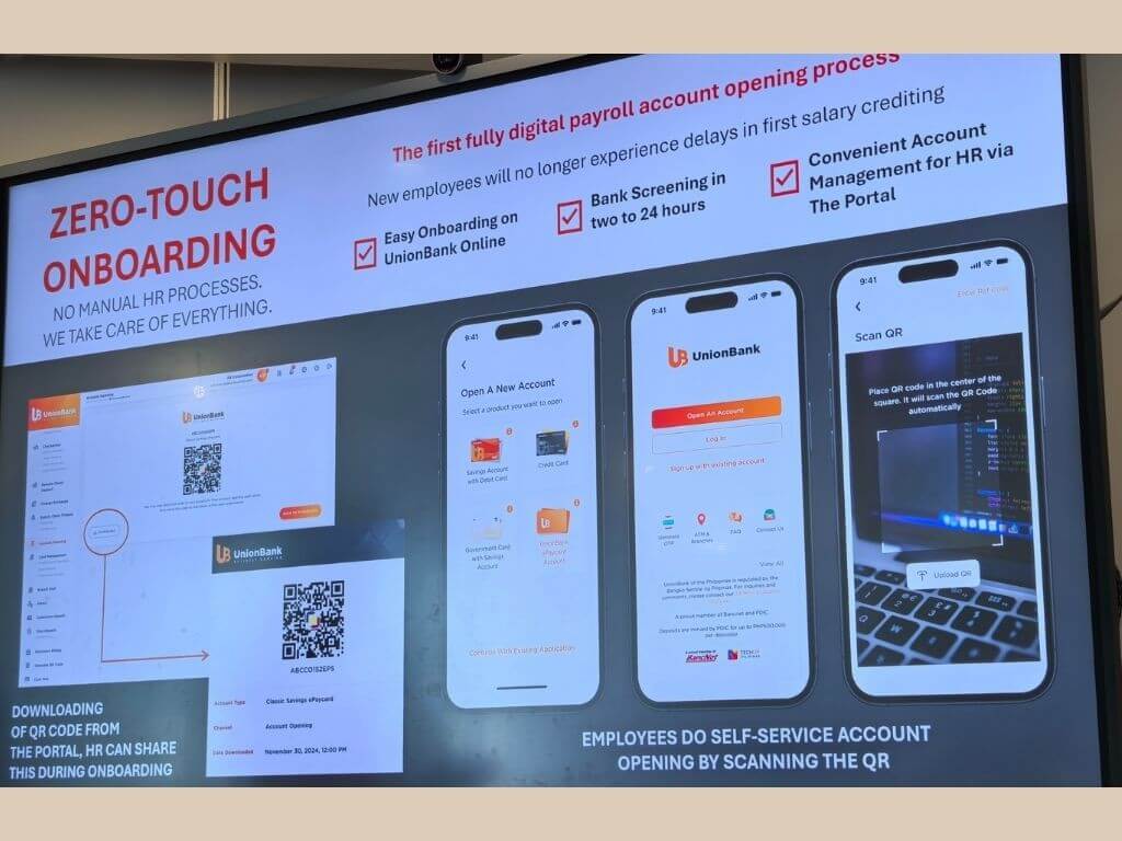 UnionBank introduces zero-touch onboarding, the country’s first fully digital payroll account opening solution, requiring no manual HR processing. | Photo by Vanessa Hidalgo