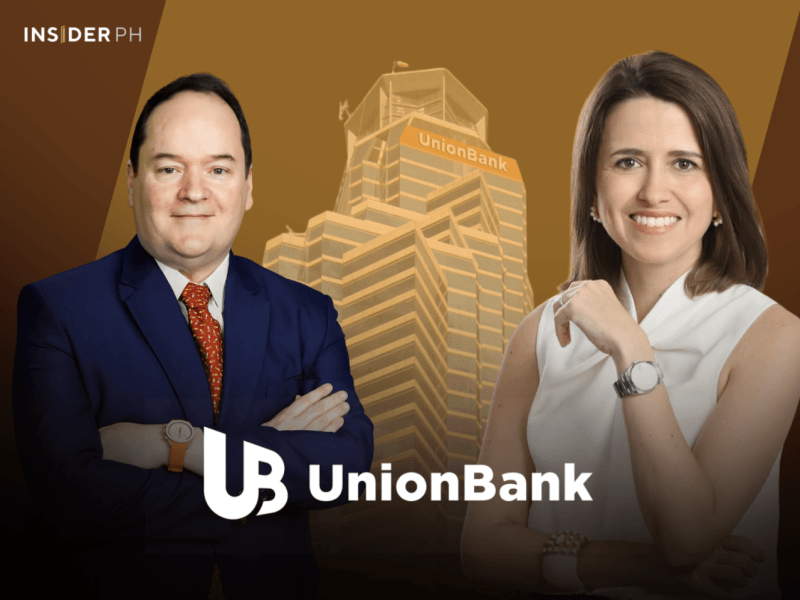 UnionBank CFO Manuel R. Lozano with CEO Ana Maria A. Delgado.&nbsp;