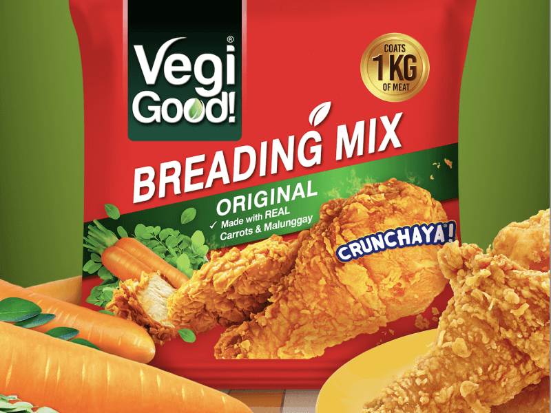 Universal Robina Corp. enters the cooking aid category with VegiGood!, a breading mix made with real carrots and malunggay. (Contributed) 