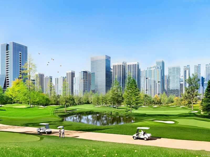 Artist’s concept design of the Curley-Wagner golf course set to transform Villar City into a premier urban destination./Image from Villar Group 
