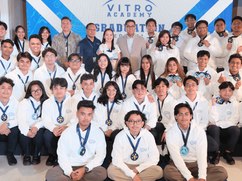 From this pioneering class of 40 graduates, 35 will move on to paid internships, and the top six performers will be offered employment at the PLDT Group's Data Center arm, VITRO Inc. | Contributed photo