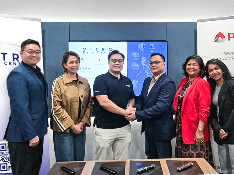 From left: Marcus Toh, business head for APAC, PLDT Global Corp. (PGC); Edith Gomez-Cudiamat, COO, PGC; Shawn Ang, managing director, SG.GS; Davis Yolangco, AVP & sales group head; Roselle Dela Cruz, VP and head of global business, PGC, and Meliza Avanthi, global account manager, PGC.| Contributed photo