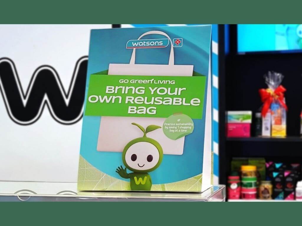 After phasing out plastic shopping bags across its stores, Watsons is taking the next step in its sustainability journey by encouraging customers to bring reusable bags whenever they shop. | Contributed photo