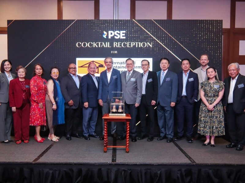 PSE Directors Jikyeong Kang, Chief Justice Teresita Leonardo De Castro (ret.), Atty. Marilyn A. Victorio-Aquino, Ma. Vivian Yuchengco, Jose Arnulfo A. Veloso, PSE President and CEO Ramon S. Monzon, ICT Chairman and President Enrique K. Razon Jr., PSE Chairman Jose T. Pardo, PSE Directors Eddie T. Gobing, Peter B. Favila, Lorenzo Andres T. Roxas, Niek Johan Van Veen, Cecile L. Ang, and Jaime J. Bautista./Photo from PSE&nbsp;