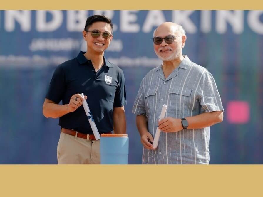 Ricardo F. Lagdameo and Jose Mari R. Del Rosario (right) during the launch of TRYP by Wyndham Samal on Jan. 29 at Costa Azalea in Samal Island. | Contributed photo
