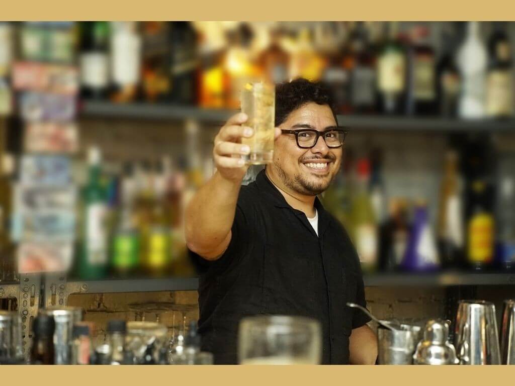 Cristóbal Cofré, Global brand ambassador for Torres Brandy, behind the bar at Polilya Craft Beer and Cocktails in Poblacion, Makati City. | Contributed photo