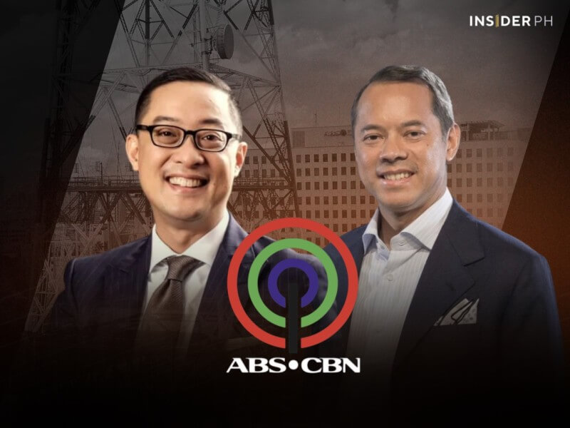 ABS-CBN CEO Carlo Katigbak with ABS-CBN chair Mark Lopez.&nbsp;