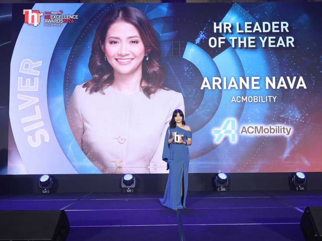 Ariane Nava, ACMobility chief people officer, receives the Silver citation for HR Leader of the Year at the 2026 HR Excellence Awards. | Contributed photo