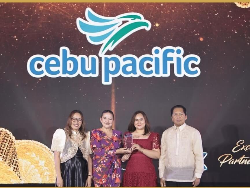 From left: LIPAD head of route development Jasmin Reyes, Cebu Pacific group managers for cabin services Shillae Simmons and Joyce Egonia, and LIPAD head Of operations Dante Basanta. | Contributed photo