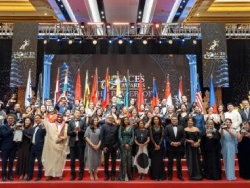 Winners and distinguished participants of the ACES Awards 2025 gather at the InterContinental Bali Resort on Nov. 27, 2025, to celebrate Day One, dedicated to recognizing excellence in sustainability across Asia. | Contributed photo ​  (Click to view full image)