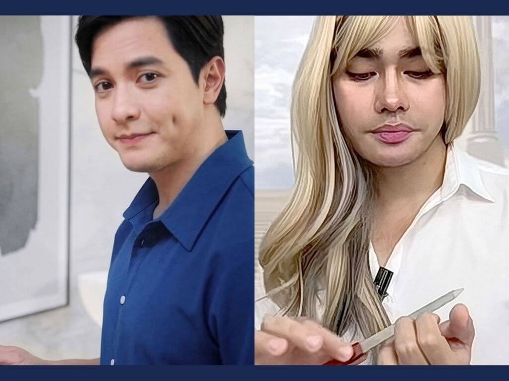 &nbsp;Alden Richards (left) remembers his struggles and redemption in BDO Life&rsquo;s Tuloy ang Plano and Justine Luzares in a comedic dual-role performance as heaven&rsquo;s sassy concierge and humble breadwinner in BDO Life&rsquo;s The Key to Heaven. | Contributed photo