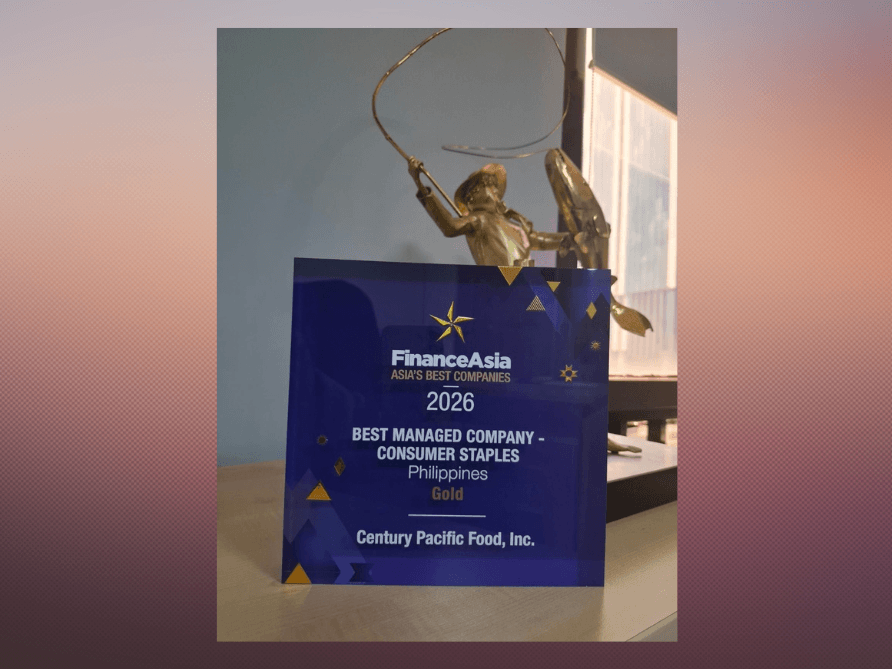 Century Pacific Food Inc.&rsquo;s consistent growth, diversified portfolio and long-term investments earned recognition from institutional investors and equity analysts across Asia. | Contributed photo