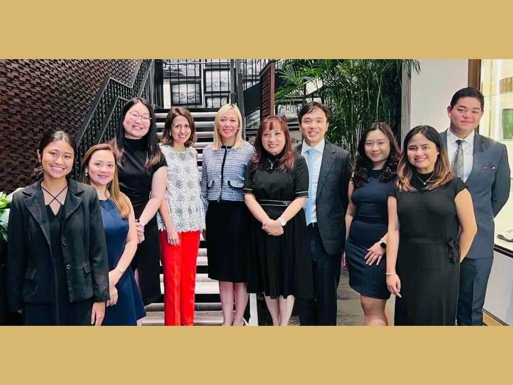 Regina Aquino-Private Banking business strategy development manager; Kaye Ong-Private Banking Binondo Center relationship manager; Aina So-Private Banking Binondo Center head; Ana Aboitiz-Delgado-president and CEO of UnionBank; Vanessa Raymundo - managing director Strategic Alliances Asia, Lombard Odier; lawyer Arlene Agustin - Private Banking group head; Jack Siu-head of discretionary, portfolio management Asia, Lombard Odier; Jody Odrial-Private Banking Binondo Center relationship manager; Iking Yusingco - Private Banking business strategy development head. | Contributed photo