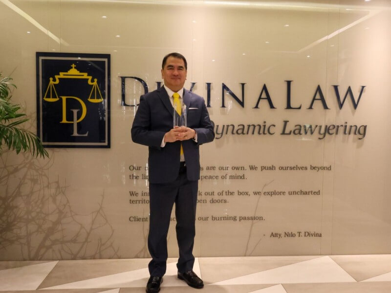 DivinaLaw founder and managing partner Nilo T. Divina./Photo courtesy of DivinaLaw&nbsp;
