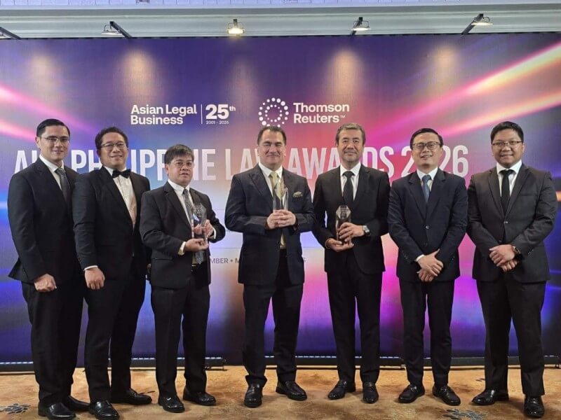 DivinaLaw was named Philippine Law Firm of the Year, the highest distinction for a law firm at the ALB Philippine Law Awards 2026. The recognition comes as the firm marks its 20th anniversary./Photo courtesy of DivinaLaw&nbsp;