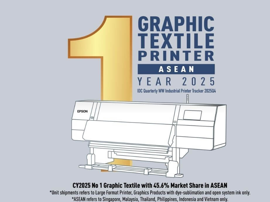 Epson remains the leader within the region in the Graphic Textile category with 45.6 percent market share, an improvement from last year&rsquo;s 43 percent. | Contributed photo