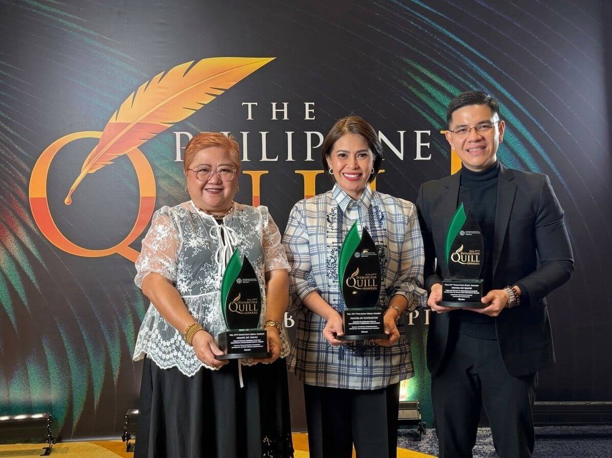 From left: GCash public affairs and CSR manager Mabel Niala, VP for corporate communications & public affairs Gilda Maquilan and external affairs manager Jerome Lantin.| Contributed photo