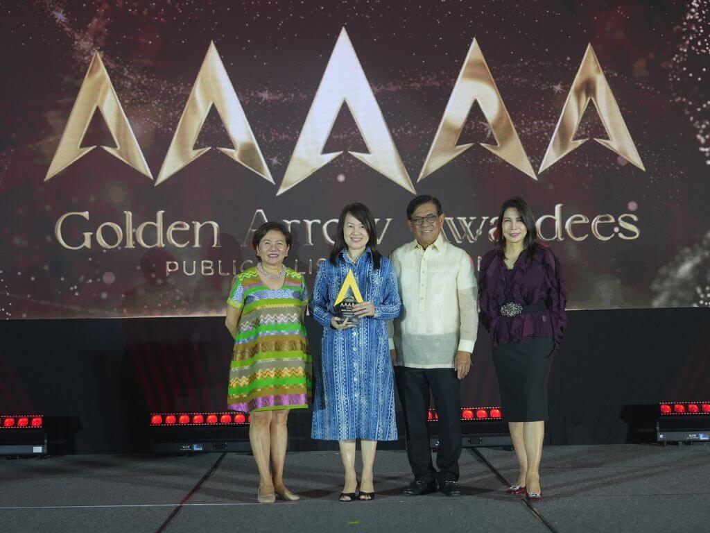 From L-R: Institute of Corporate Directors (ICD) chair Benedicta Du-Baladad, Globe's Chief Compliance Officer, SVP - Legal and Compliance and Assistant Corporate Secretary Marisalve Ciocson-Co, Securities Exchange Commission chair Francis Edralin Lim, and ICD vice chair Ida Ceniza-Tiongson./Contributed Photo