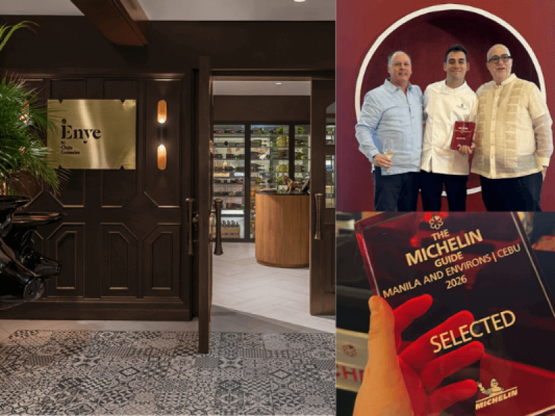 Crimson Mactan Resort and Spa Mactan&rsquo;s Enye by Chef Chele Gonzalez received the prestigious Michelin Selection 2026 award. In the photo (from L&ndash;R) are Didier Belmonte, General Manager of Crimson Resort and Spa Boracay; Chef Javier Amador of Enye; and James M. Montenegro, Country Manager of Chroma Hospitality, received the award, recognizing Enye&rsquo;s evolving legacy in redefining luxury dining across the Philippines.