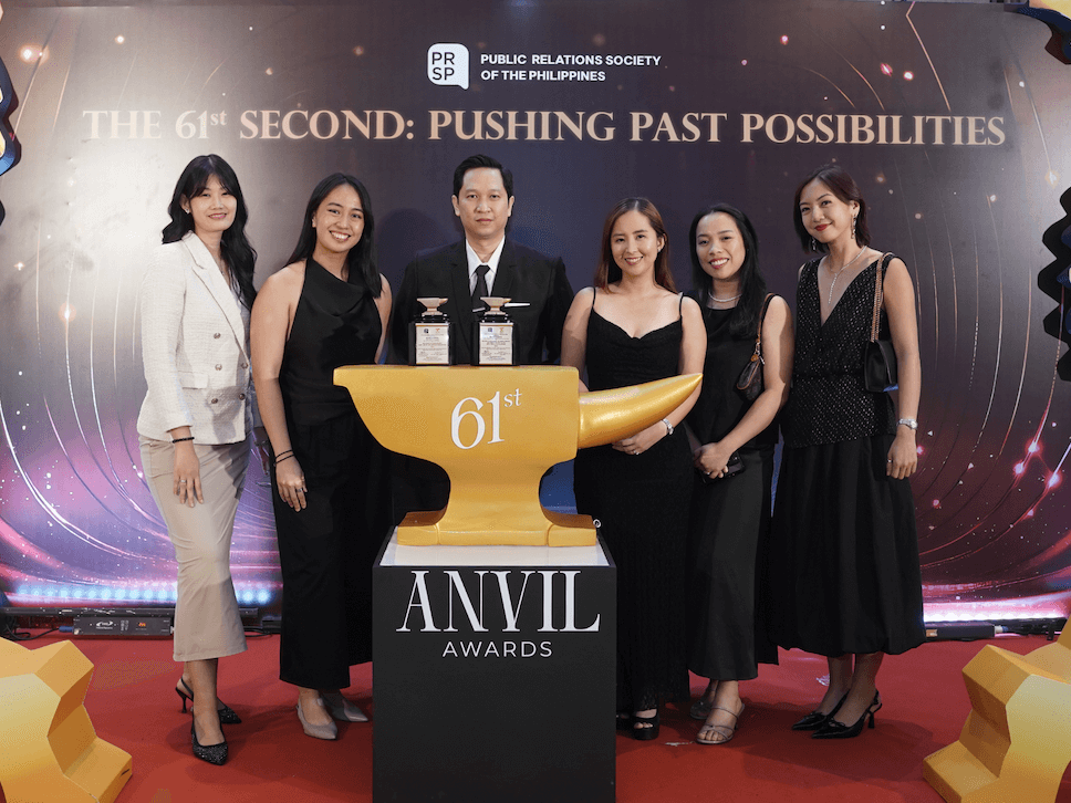 Maya accepts its Silver Anvil Awards at the 61st Anvil Awards, marking industry recognition for its bold repositioning of premium credit through the Maya Black campaign. | Contributed photo
