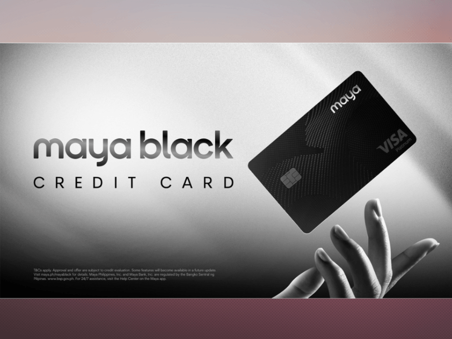 Maya Black is the fintech platform's AI-powered Visa Platinum credit card, designed to expand access to premium credit through a fully digital application process. | Contributed photo