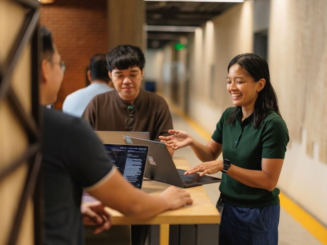 Maya employees collaborate at the company&rsquo;s workplace as the digital financial services platform brings its AI-first approach to recruitment, onboarding and employee engagement. | Contributed photo