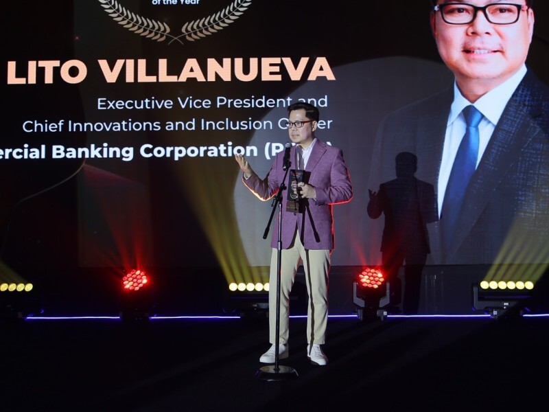Lito Villanueva, executive vice president and chief innovation and inclusion officer of Rizal Commercial Banking Corp. (RCBC), accepts the Digital Leader of the Year award during the PhilSec Awards 2026, recognizing his contributions to advancing secure, inclusive, and innovative digital banking in the Philippines. | Contributed photo