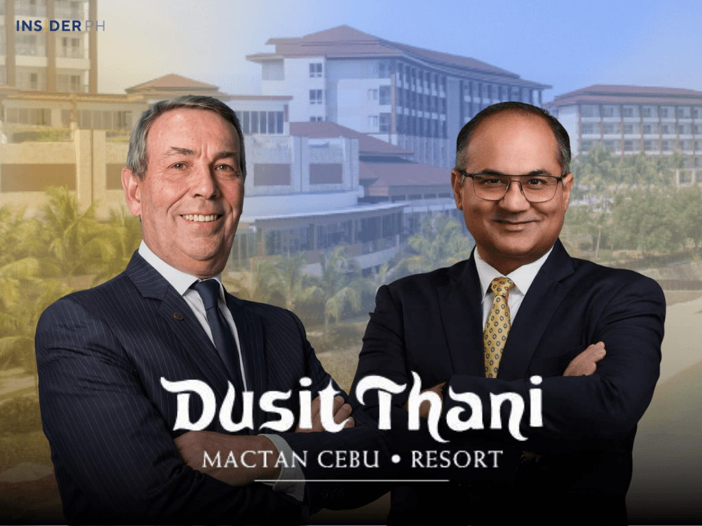 Dusit Thani Mactan Cebu Resort general manager Laurent Betourne and Robinsons Hotels and Resorts SVP and business unit general manager Barun Jolly. | Contributed photo