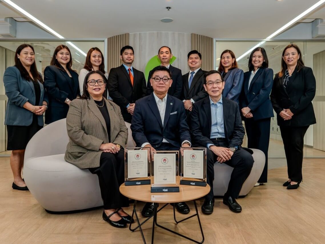 Security Bank Corp. and Security Bank Capital Investment Corp. received nine awards at The Asset Triple A Sustainable Infrastructure Finance Awards 2026 for landmark infrastructure financing deals across energy, water and transport. Seated from left are Security Bank's Yvonne Joanna P. Marcelo, EVP and corporate banking group head; Victor Lee, president and CEO; and Security Bank Capital president and CEO Virgilio Chua, together with members of the Security Bank and Security Bank Capital teams. | Contributed photo