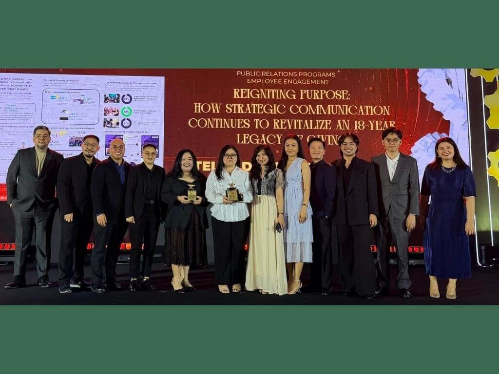 TELUS Digital Philippines, a provider of digitally enabled customer experience and business process solutions, earned two Silver Anvil Awards at the 61st Anvil Awards for initiatives under its TELUS Days of Giving program. | Contributed photo