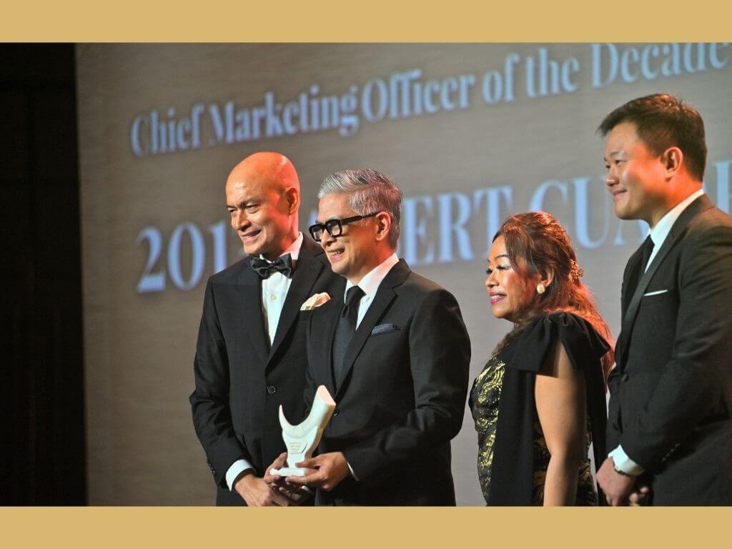 UnionBank&rsquo;s Albert Cuadrante was named Chief Marketing Officer of the Decade by the Asia Pacific Tambuli Awards. The award recognizes marketing leaders who have demonstrated sustained impact and purpose-driven leadership over the past decade. | Contributed photo