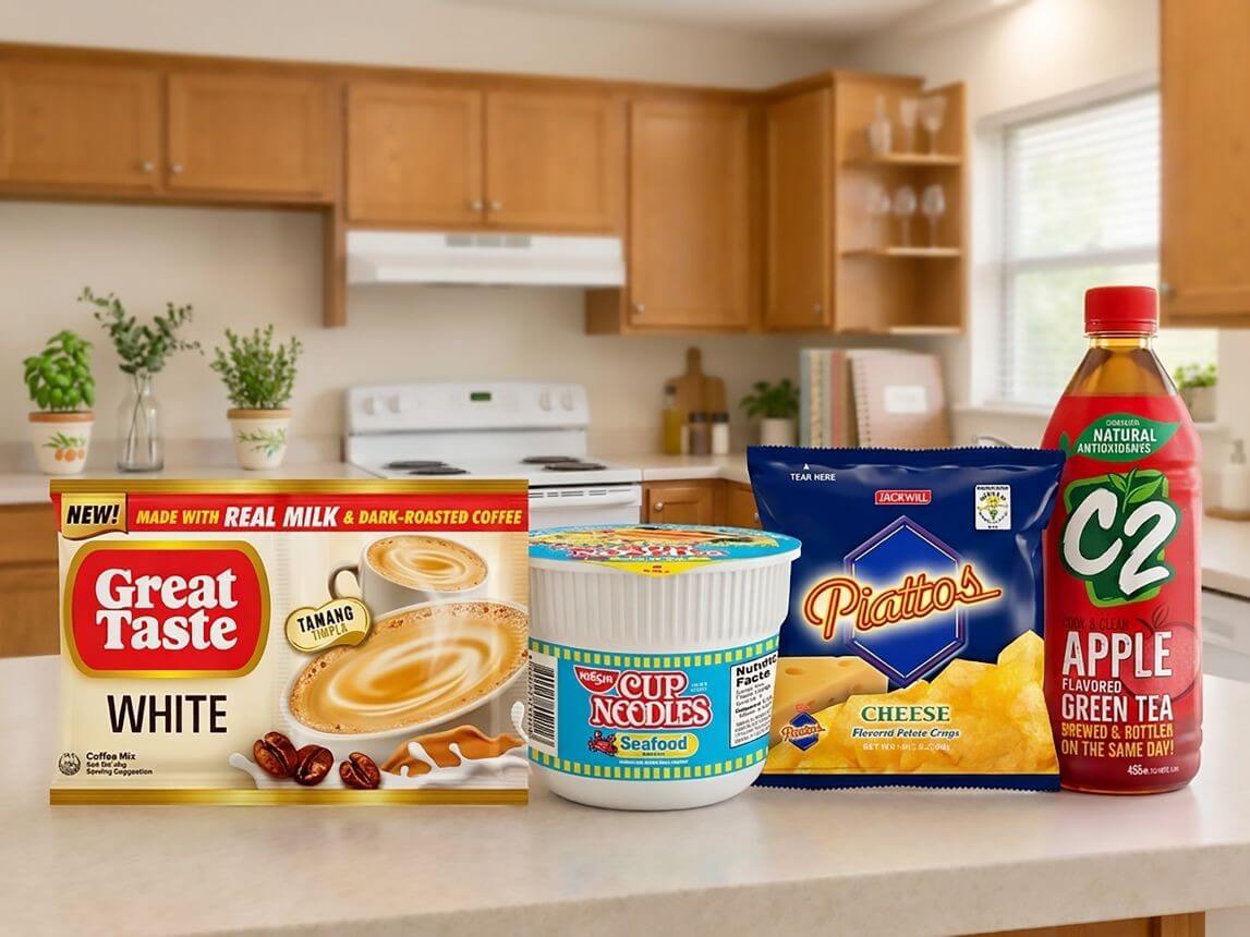 Universal Robina Corp.&rsquo;s Great Taste, C2, Piattos and Nissin Cup Noodles cement their place among Filipino households&rsquo; most preferred brands, according to Worldpanel by Numerator&rsquo;s 2026 Brand Footprint report. | Contributed photo
