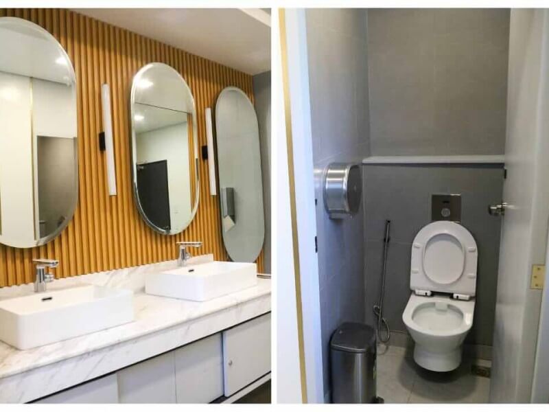 Valenzuela City Hall’s hotel-like toilets impressed judges with their clean, bright, and accessible layout./Photo from ​Maynilad 
