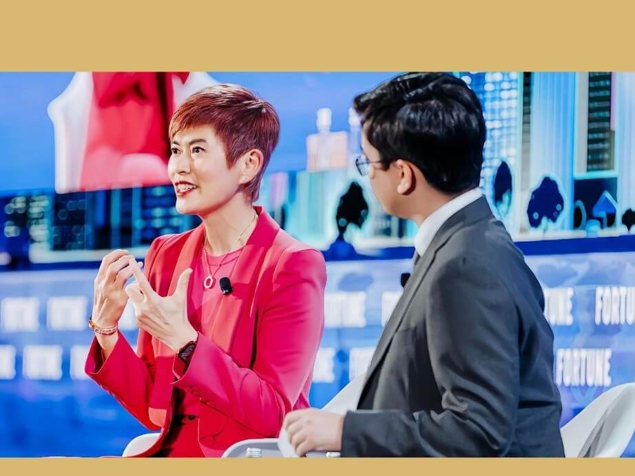 Dr. Malina Ngai, takes the stage at the Fortune Innovation Forum 2025 in Kuala Lumpur to share the science and strategy behind AS Watson's 185-year journey of legacy. | Contributed photo