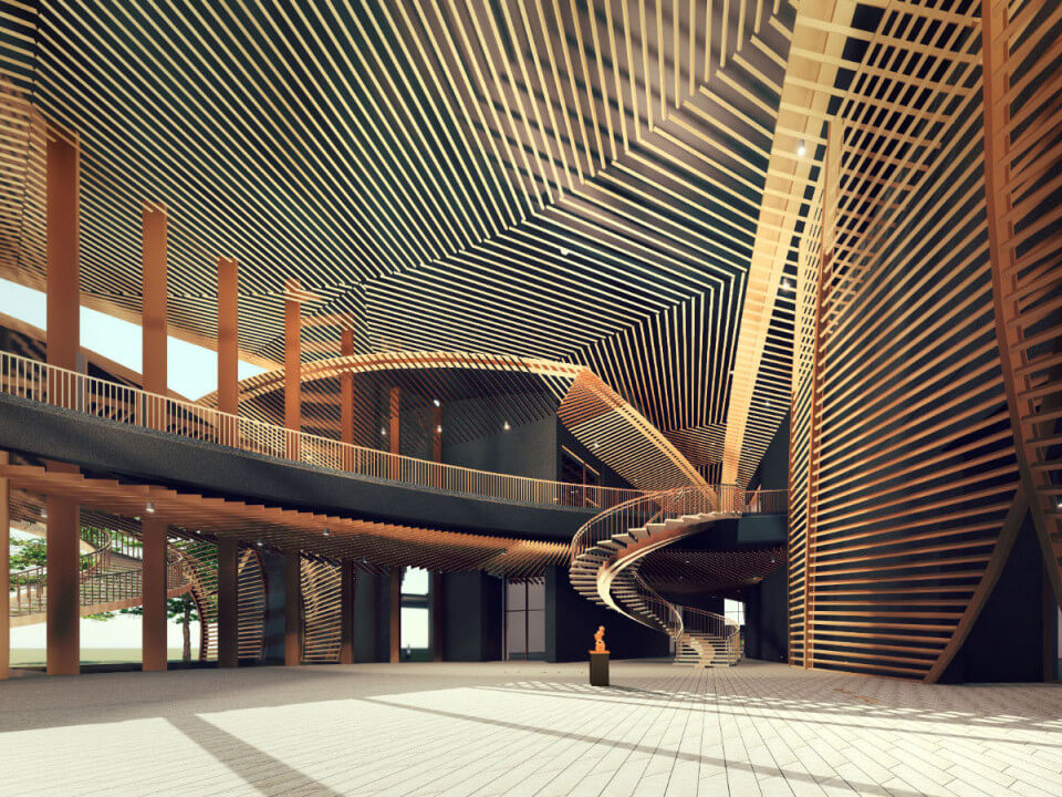  An artist’s rendition of the lobby of the world-class center for contemporary art that will soon rise in Circuit Makati./ Contributed photo