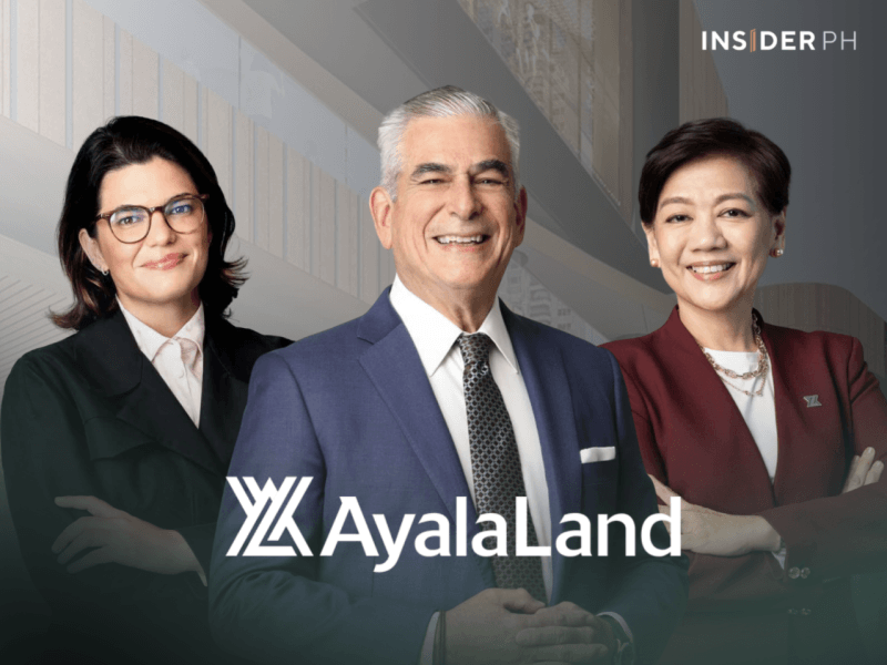 From left: Ayala Land senior vice president Mariana Beatriz Zobel de Ayala, chair Jaime Augusto Zobel de Ayala and CEO Anna Ma. Margarita "Meean" Dy.&nbsp;